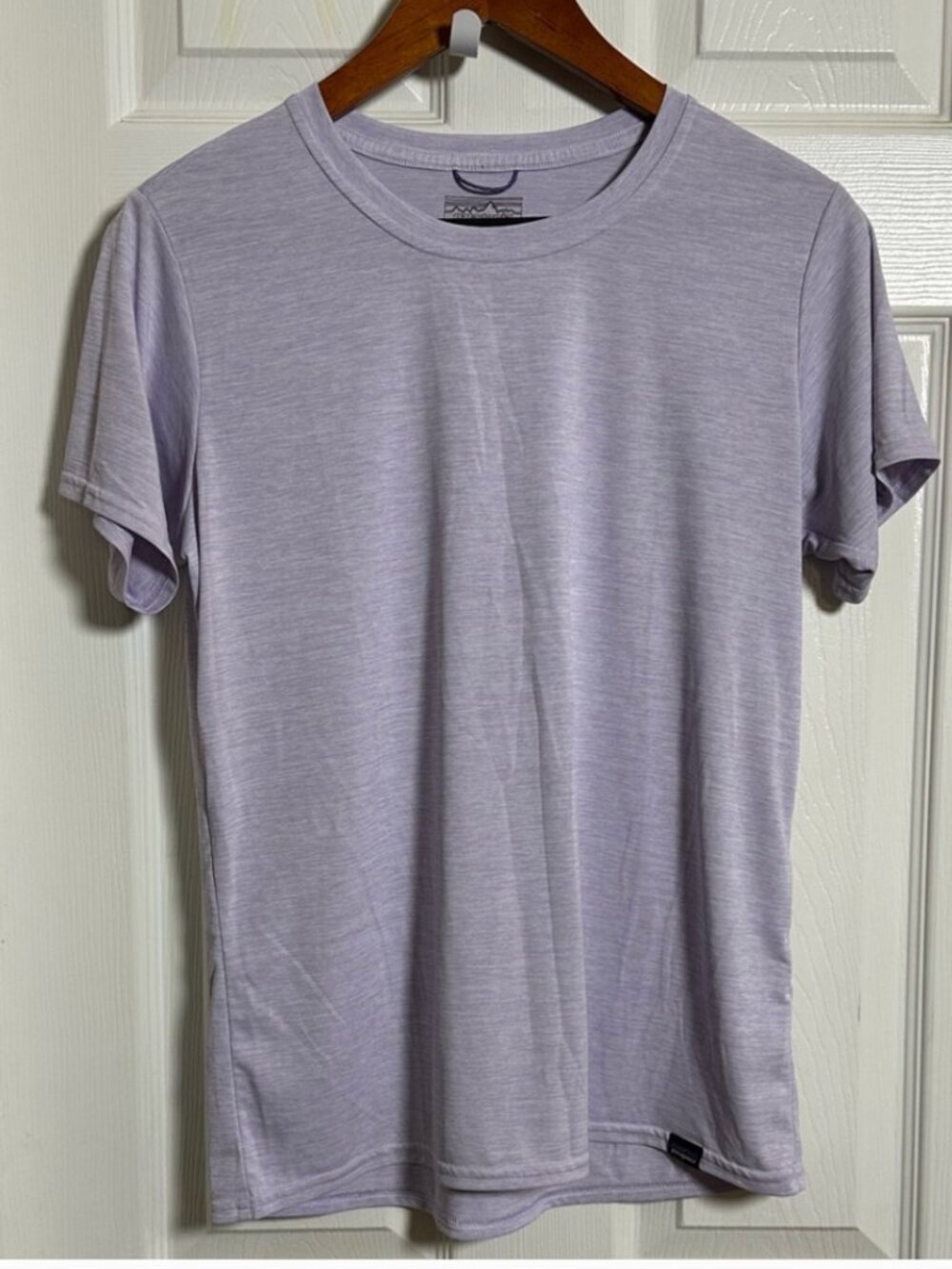 Patagonia Capilene Cool Light Purple Short Sleeve Tee